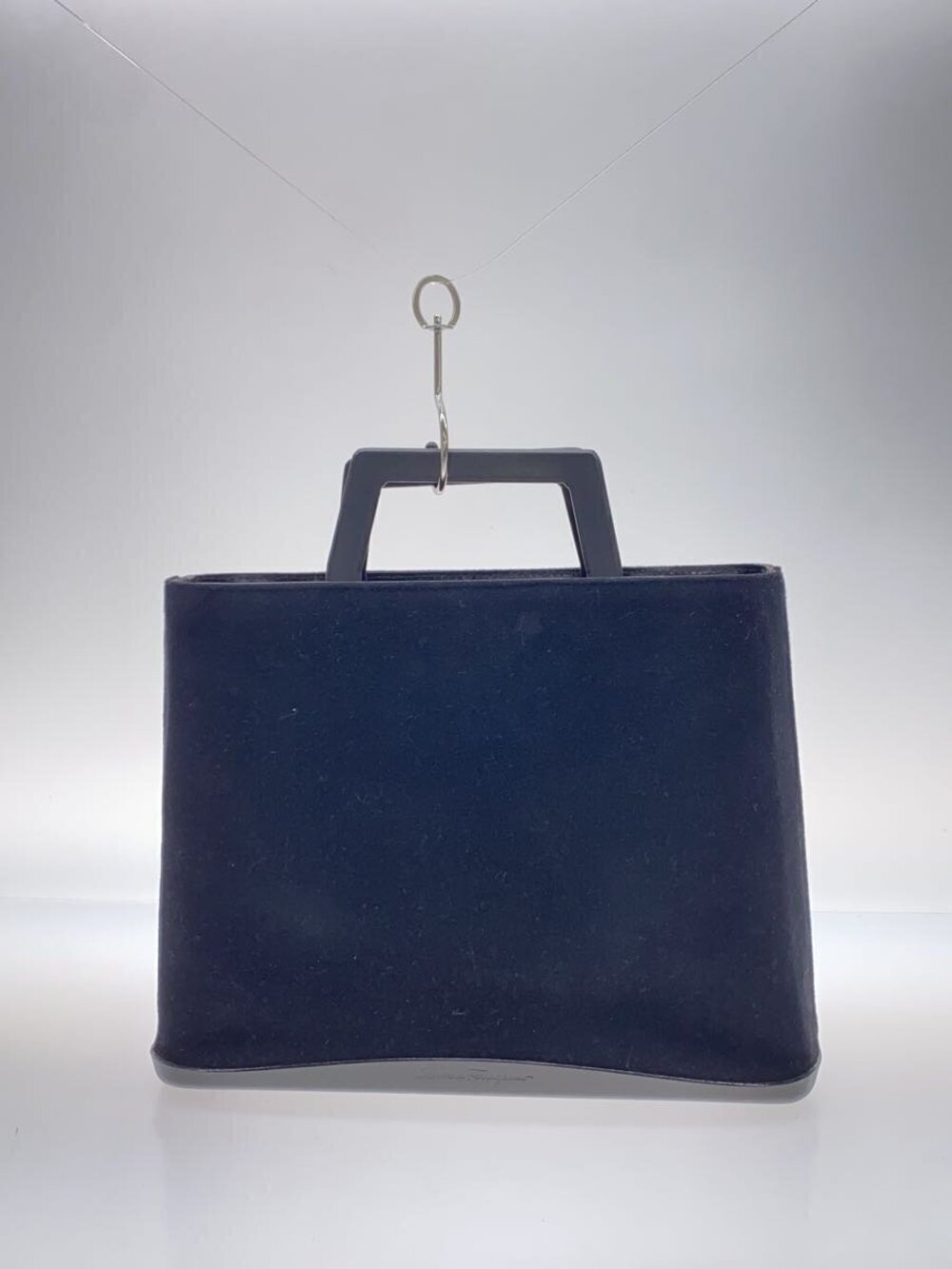 Salvatore Ferragamo Handbag Wool Navy Blue - Picture 3 of 7